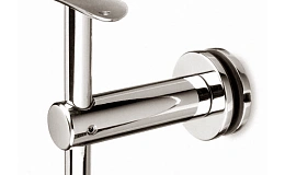 Держатель поручня 50,8 мм под стекло 10-16 мм, регулируемый