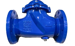 Клапан обратный чуг шаровой Ду200 Ру10/16 шар чугун + NBR, DN 200