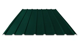 Профнастил окрашенный 0.5х1100х RAL 6005 , профиль С10 длина под заказ