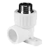 Угольник PP-R комбинированный белый НР Дн 25х3/4" с креплением VALFEX 10121125