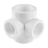 Крестовина PP-R 2-плоскостная белая внутренняя пайка Дн 32х20 VALFEX 10118232