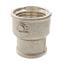 Муфта латунь никель переходная Ду 25х20 (1"х3/4") ВР/ВР Valfex VF.240.N.100.034, DN 25, 1 дюйм