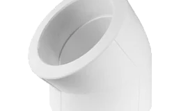 Угольник PP-R белый внутренняя пайка Дн 50х45гр VALFEX 10107050