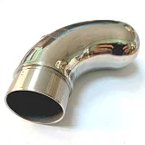 Отвод оконечный с круглой заглушкой 38 (зеркало) AISI 304