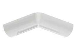 125/100 Угол желоба полукруглый 90гр наружный RAL9003