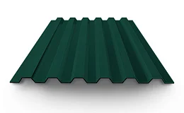 Профнастил окрашенный С21 0.35х1000 RAL 6005 длина под заказ