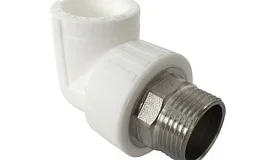 Угольник PP-R комбинированный под ключ белый НР Дн 40x1 1/4" RTP (РосТурПласт) 31115