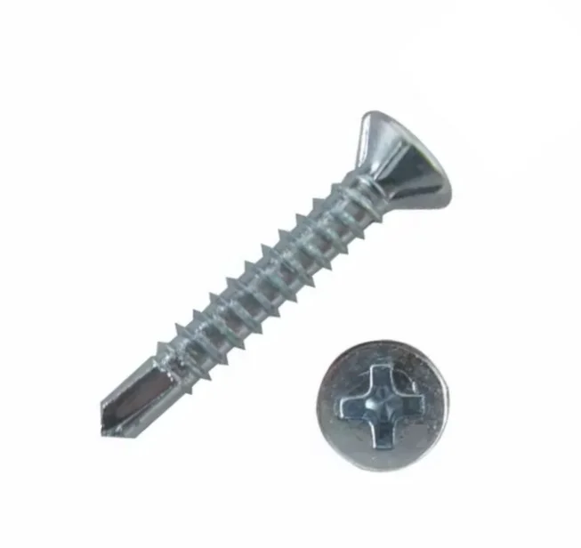 Саморез оконный 3.9х25 сверло белый цинк