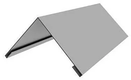 Конек плоский с подгибом  0,45х200х200х2000 оц