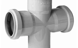 Крестовина PP-H 1-плоскостная серая Дн 110х110х110х87гр б/нап в/к VALFEX 27211110