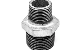 Ниппель переходной чугун оц Ду 20х15 (3/4"х1/2") НР, DN 20, 3/4 дюйма