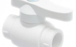 Кран PP-R шаровой белый внутренняя пайка Дн 40 RTP (РосТурПласт) 10577