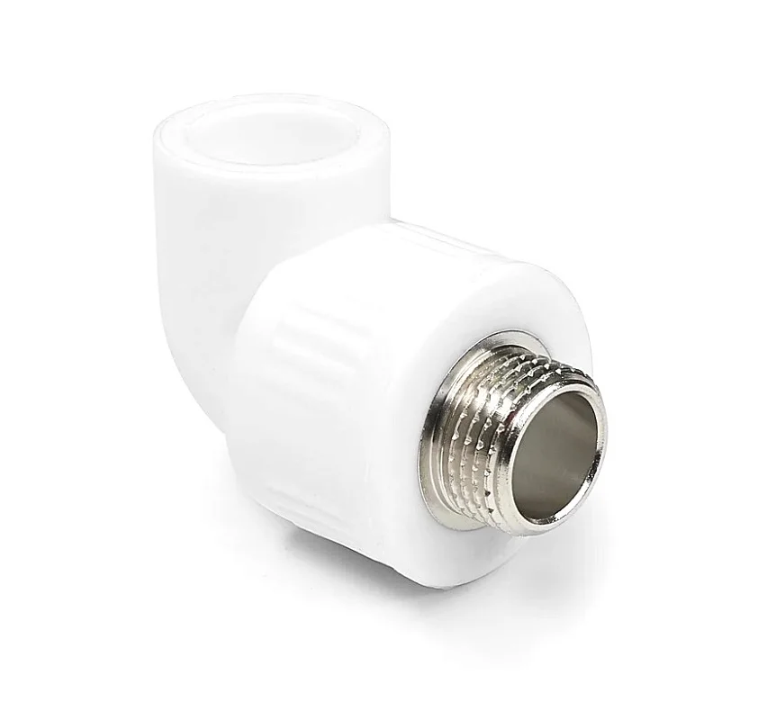 Угольник PP-R комбинированный белый НР Дн 20x1/2" RTP (РосТурПласт) 10799