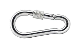 Карабин 4 оцинк. с фиксатором