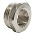 Футорка латунь никель Ду 32х25 (1 1/4"х1") НР/ВР VALFEX VF.581.N.114.100, DN 32