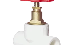 Клапан (вентиль) PP-R запорный белый внутренняя пайка Дн 20х90гр VALFEX 10146020