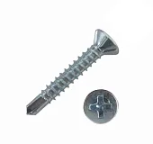 Саморез оконный 3.9х38 сверло белый цинк