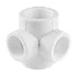 Крестовина PP-R 2-плоскостная белая внутренняя пайка Дн 40х25 VALFEX 10118240