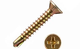 Саморез оконный 3.9х38 сверло жёлтый цинк