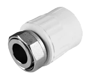 Муфта PP-R комбинированная белая с накидной гайкой Дн 32х1 1/4" на метал. штуцере VALFEX 10139132