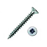 Саморез универсальный 6х45 белый цинк PZ