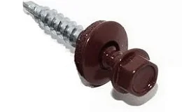 Саморез кровельный 4.8х70 RAL 8017 по дереву пакет