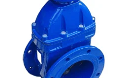 Задвижка чугунная тип МЗВ 30ч939р Ду600 Ру10 под эл. привод 120C открытая гайка, DN 600