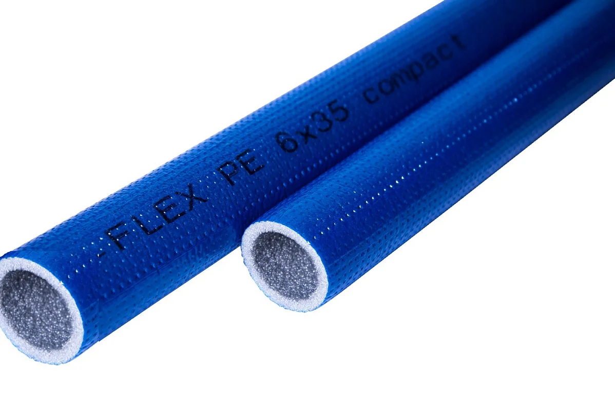 Трубка теплоизоляционная вспен полиэтилен PE 022/06 Т<95C COMPACT синяя K-FLEX R060222118PE0CB
