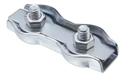 Зажим для стальных канатов двойной DUPLEX 6 оцинк.