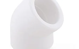 Угольник PP-R белый внутренняя пайка Дн 25x45гр RTP (РосТурПласт) 10825