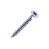 Саморез универсальный 4.5х40 белый цинк PZ