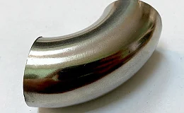 Отвод поручня AISI 304 25.1х1.5х65 под сварку (шлифованный 400G)