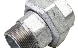 Соединитель прямой американка чугун оц Ду 15 (1/2") ВР/НР, DN 15, 1/2 дюйма