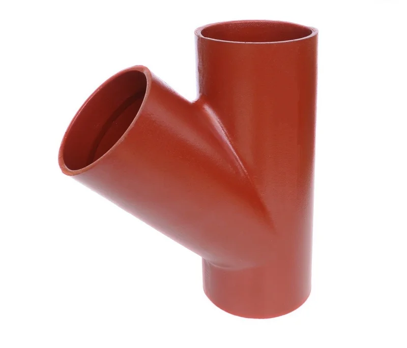 Тройник чугун SML Ду 150х150х45гр б/растр, DN 150