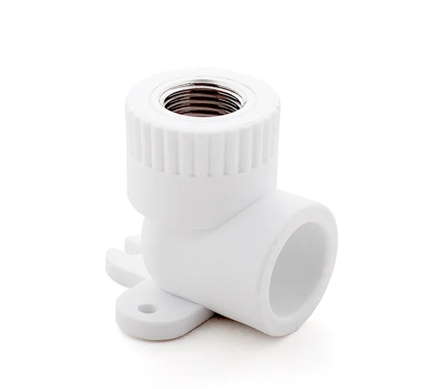 Угольник PP-R комбинированный белый ВР Дн 20x3/4" с креплением RTP (РосТурПласт) 15104