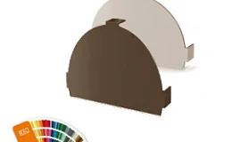 Заглушка конька полукруглого простая R110 цвет под заказ