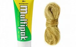 Лён сантехнический 200 г в косе UNIFLAX (светлый)