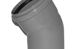 Отвод PP-H серый Дн 110х30гр б/нап в/к VALFEX 20122110