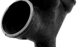 Крестовина чугун канализационная Ду 100х100х100х45гр б/н 1-плоскостная косая ГОСТ 6942-98, DN 100