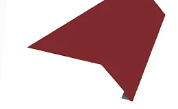 Планка карнизная 0,45х100х65х2000 RAL3005 винно-красный