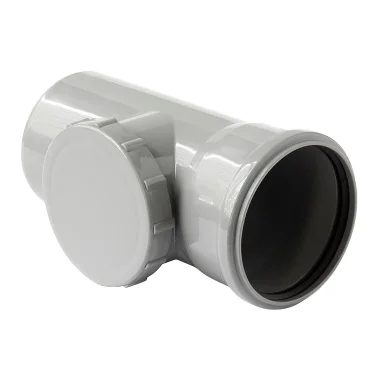 Ревизия PP-H с крышкой серая Дн 50 б/нап в/к VALFEX 20103050