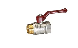 Кран шаровой латунный никель Temper Ду 20 (3/4”) PN40, ВН/НР, рычаг 8820ВНР3440, DN 20, 3/4 дюйма