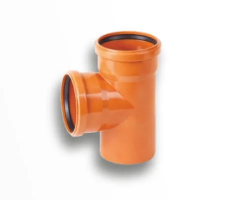 Тройник НПВХ с раструбом коричневый Дн 160х160х87гр б/нап в/к