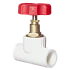 Клапан (вентиль) PP-R запорный белый внутренняя пайка Дн 20х90гр VALFEX 10146020