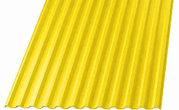 Профнастил окрашенный 0.45х1000х RAL 1014 , профиль С21  длина под заказ