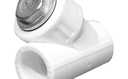 Фильтр PP-R сетчатый белый внутренняя пайка Дн 20х45гр VALFEX 10141020