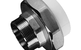 Муфта PP-R комбинированная под ключ белая НР Дн 110х4" VALFEX 10135110