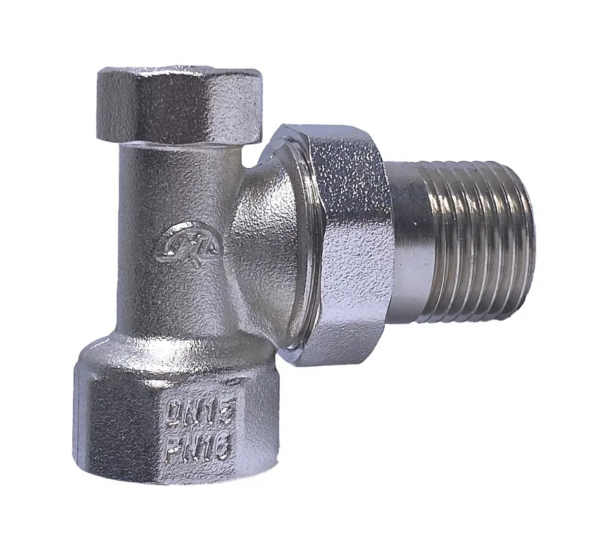 Клапан запорный для радиатора Ду 15 угловой Россия 00911000, DN 15, 1/2 дюйма