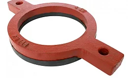 Кольцо опорное чугун SML Ду 150 с гальванизированной резиной, DN 150