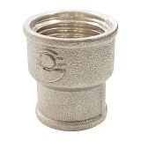 Муфта латунь никель переходная Ду 40х32 (1 1/2"х1 1/4") ВР/ВР VALFEX VF.240.N.112.114, DN 40